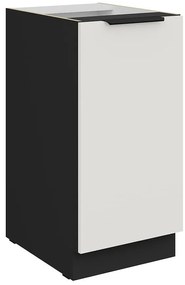 Kuchynská skrinka Aria-Wh/Bl Anti Fingerprint 40d 1f Bb