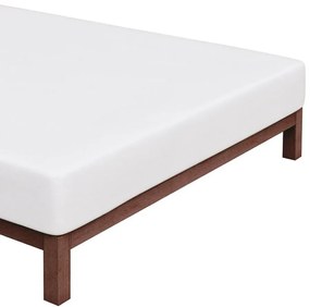 Jersey prestieradlo na jednolôžko - 90 x 200 cm + 30 cm - biele - 100% bavlna