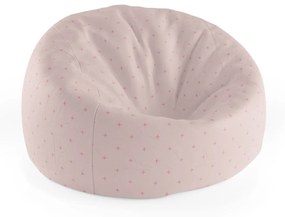 Sablio Sedací vak Cocoon Růžové křížky na světle růžové - 75 x 45 x 35 cm