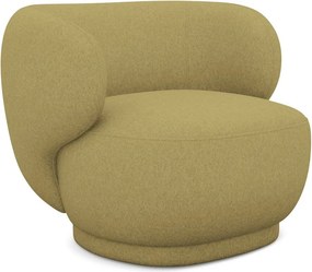 Kreslo v horčicovej farbe Hina – Makamii