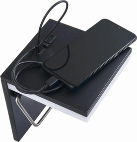 BERGE LED držiak na toaletný papier s USB 5W - studená biela