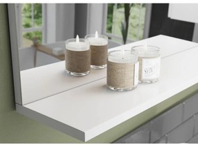 Nástenné zrkadlo s osvetlením/s poličkou 76x75 cm – Germania