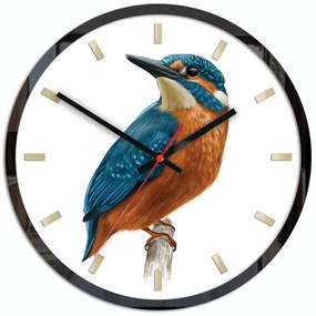 Nástenné hodiny Bird Unikat biele