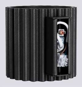 Čierne nástenné svietidlo ø 10 cm Zora – Sollux