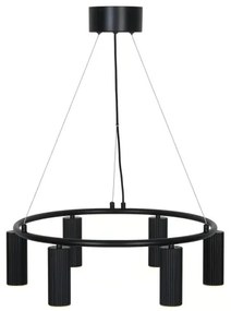 Nordlux - Závesný luster VICO na lanku 6xGU10/5W/230V čierna