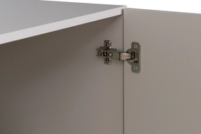 Komoda so zásuvkami Jukon 184 cm - kašmír / čierne nožičky