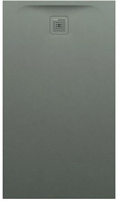 LAUFEN Pro obdĺžniková sprchová vanička z materiálu Marbond, odtok na kratšej strane, 1400 x 800 x 42 mm, betónová šedá, H2129560790001