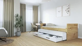 Modul VERSO F/1S dub artisan, lôžko 90x200 cm s úložným priestorom