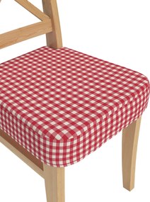 Sedák na stoličku Ingolf farba produktu červená látka vzorované