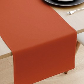 Goldea behúň na stôl loneta - tehlový 50x180 cm