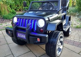 LEAN CARS Elektrické autíčko Jeep S2388 čierne 4x45W