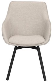 Béžové čalúnené jedálenské kreslá v súprave 2 ks Alison – Rowico