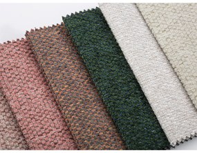 Ružová rozkladacia rohová pohovka Interieurs 86 Liege, pravý roh