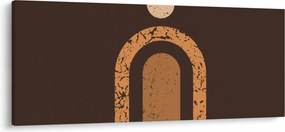Obraz - Oranžové oblúky N⁰3 (120x50 cm)