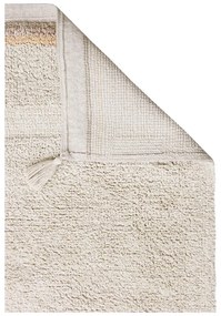 Krémový prateľný ručne tkaný bavlnený koberec 140x200 cm Bloom Natural – Lorena Canals