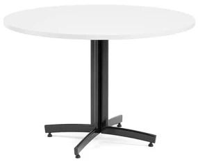 Okrúhly stôl SANNA, Ø1100x720 mm, čierna/biela
