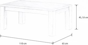 Wooded Konferenční stolek Chicago Standard z masivu BUK Výška stolku: 53 cm