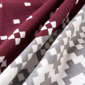 VIANOČNÉ FLANELOVÉ OBLIEČKY FLANELOVE 160X200 CM, 2KS 70X80 CM VZOROVANÉ