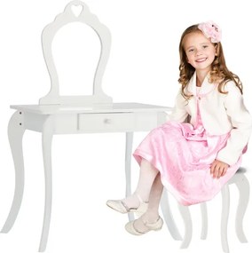 Detský toaletný stolík FAIRY DREAM biely PHO0397