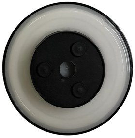 Exteriérové nástenné LED svietidlo Disk, 1x LED 12w, CCT, čierna