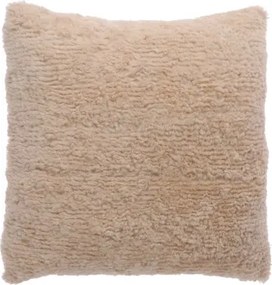 Dekoračný chlpatý vankúš Jane 45x45 cm, krémový%