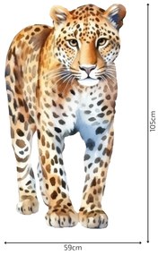 PIPPER. Textilná nálepka na stenu "Leopard"