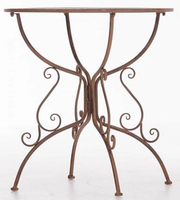 Kovový stôl GS13436802 - Hnedá antik