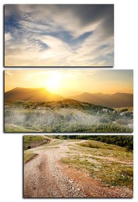 Obraz na plátne - Krásne hory - obdĺžnik 7216D (105x70 cm)