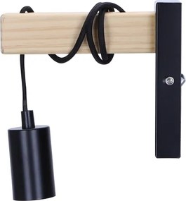 Aigostar - Nástenné svietidlo 1xE27/60W/230V hnedá/čierna