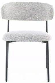 JEDÁLENSKÁ STOLIČKA POLA BÉŽOVÁ + ČIERNE NOHY