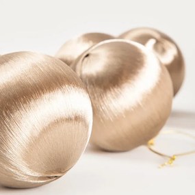 Závesná vianočná dekorácia ETHAN zlatá 755002 (6 ks)