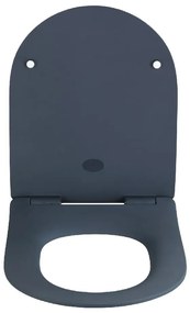 Sivé WC sedadlo Wenko Sedilo Grey, 45,2 × 36,2 cm