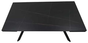 Jedálenský stôl Lumiere 180 x 90 cm, čierna