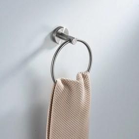 Kúpeľňový vešiak REA MODERN Ring 6610 nikel kartáčovaný