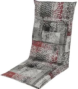 Polster na záhradné kreslo a stoličku s vysokou opierkou 119 x 48 x 5 cm Doppler SPOT 3951 sivý so vzorom