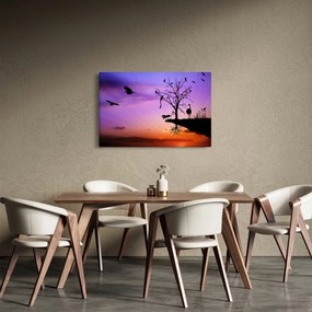 Obraz - Siluety zvierat (90x60 cm)
