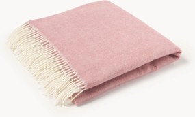 Vlnený pléd's cikcak vzorom a so strapcami Tyrol