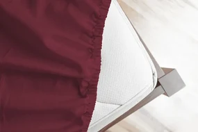 Napínacia plachta na posteľ - Wine Terry 180/220/25