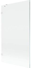 Mexen, Mexen Lunar 1-krídlová vaňová zástena 100 x 150 cm, priehľadná, biela - 897-100-000-20-00