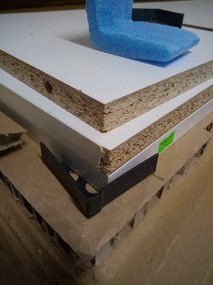 AKCIA TV stolík PARIS 150 cm, biela II. akosť