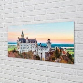 Sklenený obraz Nemecko Castle jeseň Munich 120x60 cm