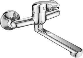 Kuchinox Pedro, nástenná umývadlová batéria L-197, chrómová, LAV-BQE_050D