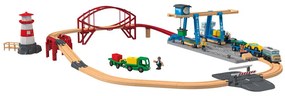 Playtive Drevená železničná súprava, 63-dielna  (100356666)