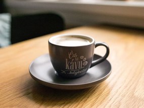 Nekupto Espresso hrnček s tanierikom Čas na kávu… kedykoľvek Kafetearie