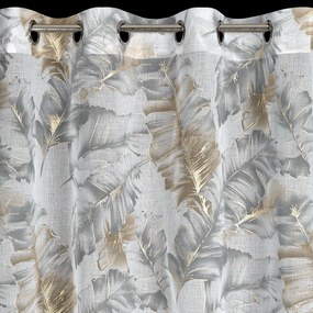 ZÁVES NA KRÚŽKOCH LAYLA 140X250 CM VZOROVANÁ