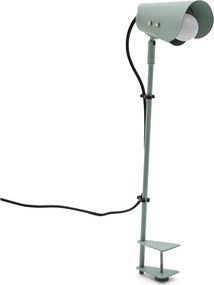 Zelená kovová stolová lampa s klipom (výška 51 cm) Jula – Kave Home