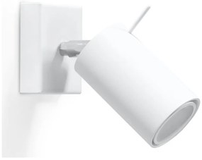 Biele nástenné svietidlo Sollux Etna