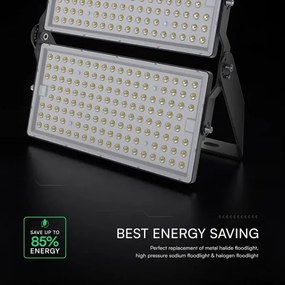 LED reflektor 500 W/230 V, 4000 K, IP65, šedý