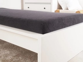 Froté plachta do detskej postieľky EXCLUSIVE 70x140 cm antracitová
