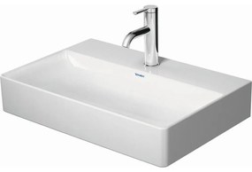 DURAVIT DuraSquare umývadlo do nábytku Compact, s otvorom, bez prepadu, spodná strana brúsená, 600 x 400 mm, biela, 2356600071